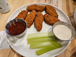 Chick'n tenders at Veggie Grill by Next Level in Cambridge