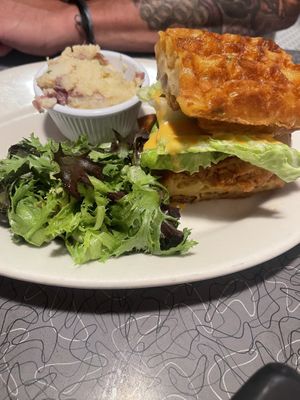 Mac n stack   at Veggie Grill by Next Level in Cambridge