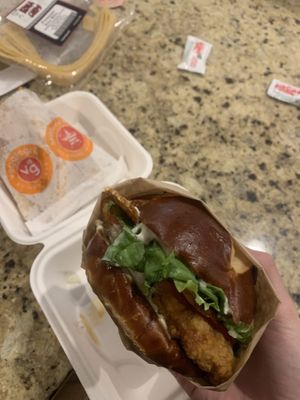 New bacon chicken ranch sandwich   at Veggie Grill by Next Level in Cambridge