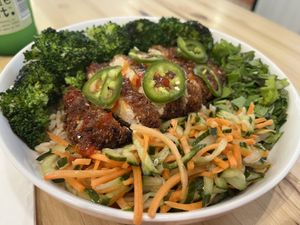 Thai chicken saladd  at Veggie Grill by Next Level in Cambridge