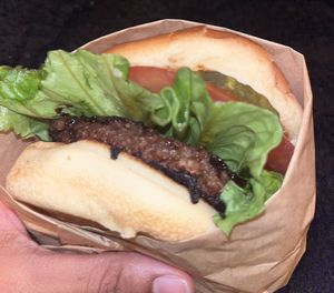 Kids meal burger   at Next Level Veggie Grill in Cambridge