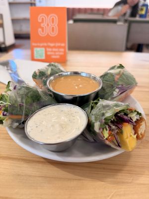 Spring rolls are so fresh, delicious and unique.   at Next Level Veggie Grill in Cambridge