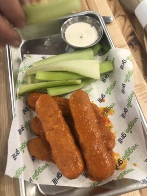 Buffalo Wings!! at Veggie Grill by Next Level in Cambridge