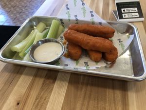 Buffalo wings at Veggie Grill by Next Level in Cambridge