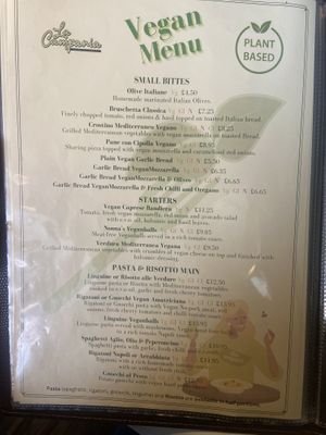 Menu   at La Campania in Arundel