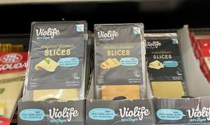 Vegan cheese  at iDEA in Belgrade