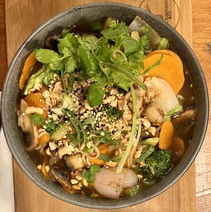 Noodle soup  #Veganuary at Casa Dumplings in Valparaiso