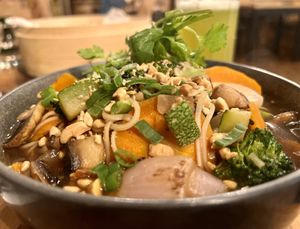 Noodle soup  #Veganuary at Casa Dumplings in Valparaiso