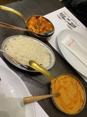Aloo Gobi, Basmati rice & Dal Tadke Wali  at Royal India in Zagreb