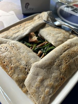 I loved this!!!   It’s the vegan complete I think it was called on the menu   at French Creperie and Bar in Kathmandu