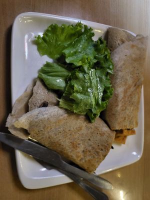 Wrap vegan at French Creperie and Bar in Kathmandu