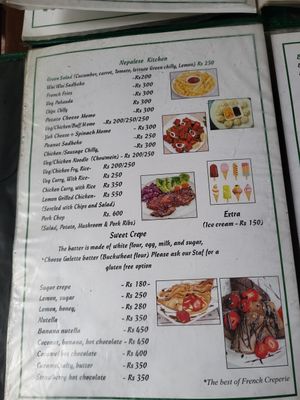  at French Creperie and Bar in Kathmandu