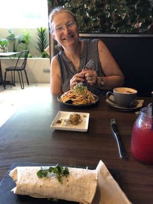 Wrap and nachos.  at Zen Den in Mooloolaba