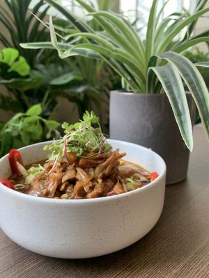 Teriyaki Zucchini Noodle Fry at Zen Den in Mooloolaba
