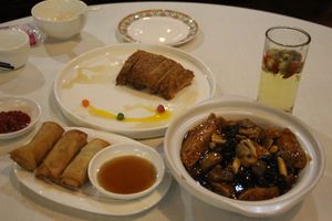 Our dinner at GōngDé Lín - Godly - Huanghe Rd in Shanghai