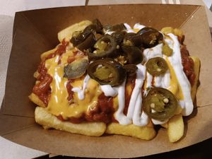 Vegan fries with chili cheese at Frittenwerk - Westenhellweg in Dortmund