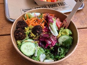 Rainbow bowl at Frittenwerk - Westenhellweg in Dortmund