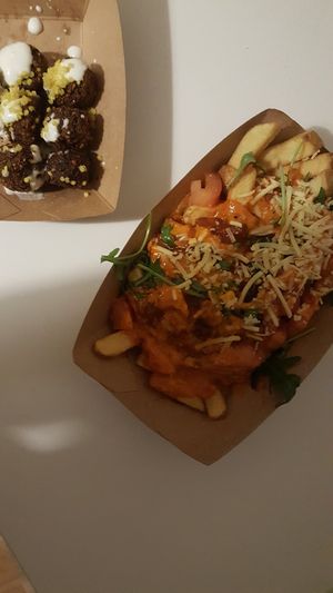 Falafel mit Alioli und Bollofritten at Frittenwerk - Bilk in Dusseldorf