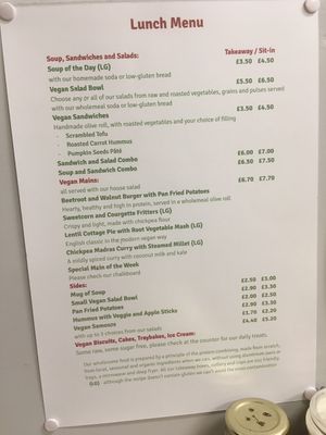 Current menu at Simple Goodness in Penrith