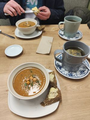 Soup of the day (bean and loveage) 🍲 at Simple Goodness in Penrith