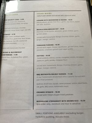 Loads of vegan options  at Simple Goodness in Penrith