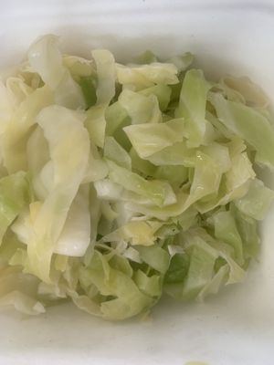 Very nice dressing on the cabbage  at Simple Goodness in Penrith