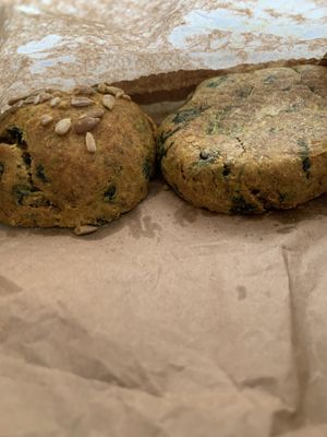 Spinach scone  at Simple Goodness in Penrith
