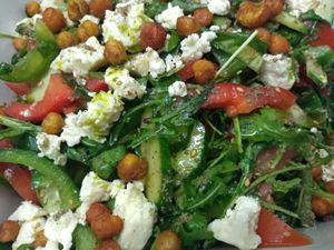 Garden salad with wensleydale cheese at Simple Goodness in Penrith