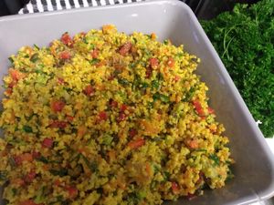 Colourful millet salad at Simple Goodness in Penrith