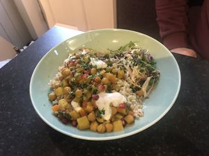 Chickpea curry at Simple Goodness in Penrith