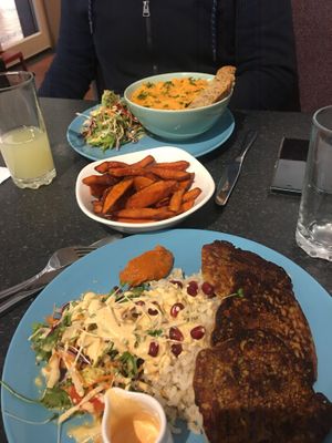 Cottage pie and courgette fritters 💚💚 at Simple Goodness in Penrith