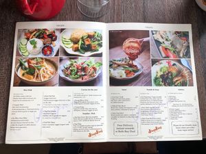 Clearly labeled menu at Jing Jing in Dandenong