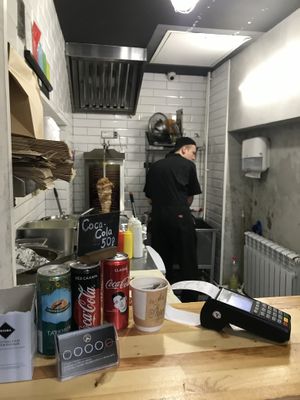 Kitchen and register at Shavella in Bryansk