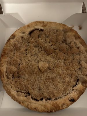 Vegan caramel apple walnut crumb  at Torte Jeff Pie Co in Port Jefferson