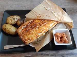 Emilia Panini with tomato cashew cream at La Cucina Verde in Friedrichsthal