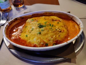 Lasagne mit Cashew-Käse at La Cucina Verde in Friedrichsthal