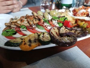 Vegan antipasti at La Cucina Verde in Friedrichsthal