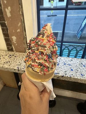 Vanilla oat soft serve with housemade sprinkles   at Big Softie in Atlanta