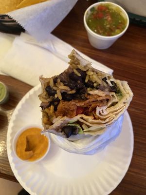seitan vegan burrito  at Xtreme Tacos in Tampa