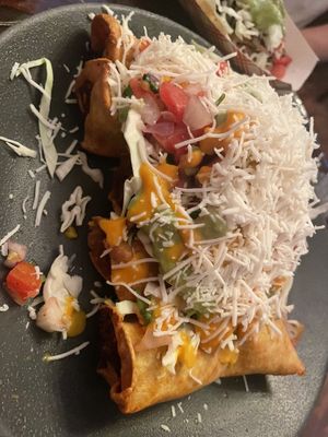 Vegan taquitos  at Xtreme Tacos in Tampa