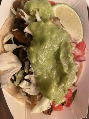 Vegan mushroom taco  at Xtreme Tacos in Tampa