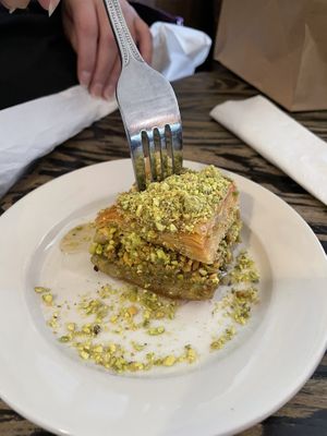 Pistachio baklava  at The Baklava Lady in English Town