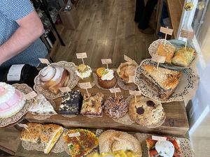 Various pastriess  at The Baklava Lady in English Town