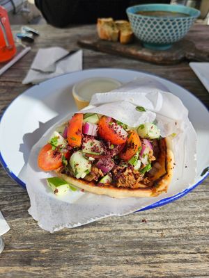 Shawarma wrap at The Baklava Lady in English Town
