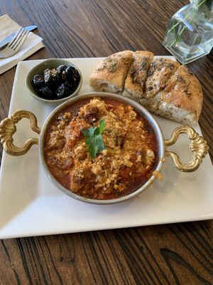 Menemen Scrambled Tofu at The Baklava Lady in English Town