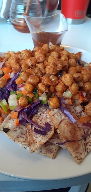 Malanga chip nachos at Fresh Fusion in San Pedro Sula