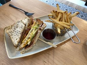Club sandwich  at Down 2 Earth in Langley