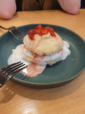 Strawberry shortcake at Down 2 Earth in Langley