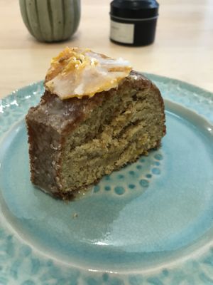 Orange & almond Bundt cake  at Down 2 Earth in Langley