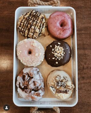 Variety of Dipped Doughnuts! at Down 2 Earth in Langley